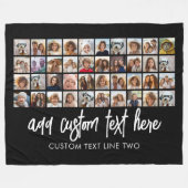 Couverture Polaire 40 Collage de photos - 4 lignes 10 colonnes - Nom  (Devant (Horizontal))