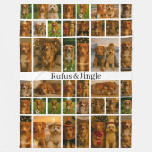 Couverture Polaire 40 Photo Collage Template And Text Personalized (Devant)