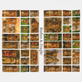 Couverture Polaire 40 Photo Collage Template And Text Personalized (Devant (Horizontal))