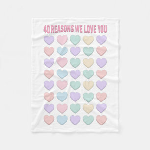 Couverture Polaire 40 raisons Nous vous aimons - 40e anniversaire Cad