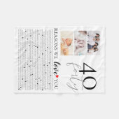 Couverture Polaire 40 raisons pour lesquelles nous vous aimons photo (Devant (Horizontal))