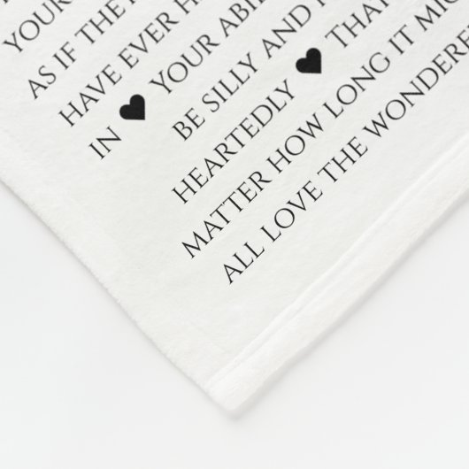 Couverture Polaire 40 raisons pour lesquelles nous vous aimons photo (Coin)