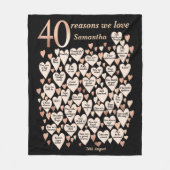 Couverture Polaire 40e anniversaire 40 raisons Nous vous aimons (Devant)