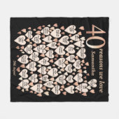 Couverture Polaire 40e anniversaire 40 raisons Nous vous aimons (Devant (Horizontal))