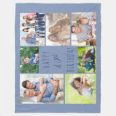 Couverture Polaire 40e anniversaire 7 Photo Collage bleu (Devant)