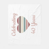 Couverture Polaire 40e anniversaire de Mariage (Devant)