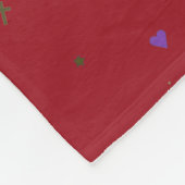 Couverture Polaire 40e anniversaire de Mariage Fête rouge (Coin)