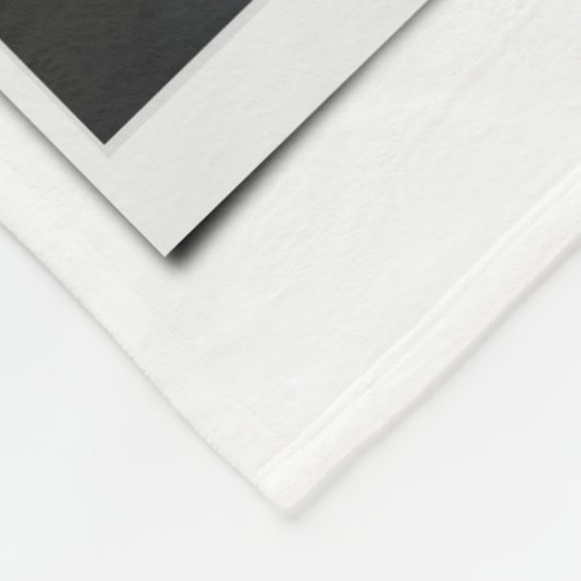 Couverture Polaire 40e anniversaire Maman Photo Collage Modèle Blanc (Coin)