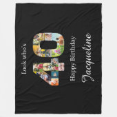 Couverture Polaire 40e anniversaire Photo Collage Modèle (Devant)