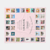 Couverture Polaire 40e anniversaire Photo Collage Mommy Fleece Blanke (Devant (Horizontal))