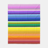 Couverture Polaire 42 bandes arc-en-ciel (Devant)