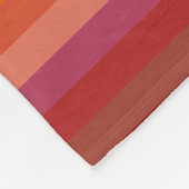 Couverture Polaire 42 bandes arc-en-ciel (Coin)