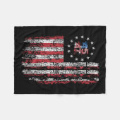 Couverture Polaire 45 47 Président 47 Président du drapeau américain  (Devant (Horizontal))