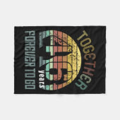 Couverture Polaire 46th Years Wedding Anniversary For Couples Matchin (Devant (Horizontal))