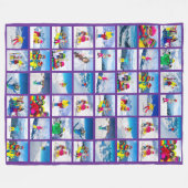 Couverture Polaire 48 Collage de photos Violet Royal (Devant (Horizontal))
