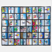 Couverture Polaire 48 Grille de Collage Noir (Devant (Horizontal))