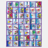 Couverture Polaire 48 Grille photo Collage Royal Purple (Devant)