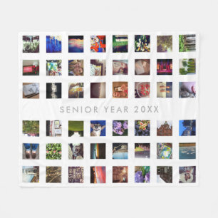 Couverture Polaire 48 Photos Instagram Personnalisées Fleece Jetter B