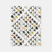 Couverture Polaire 49 poules de poulet (Devant)