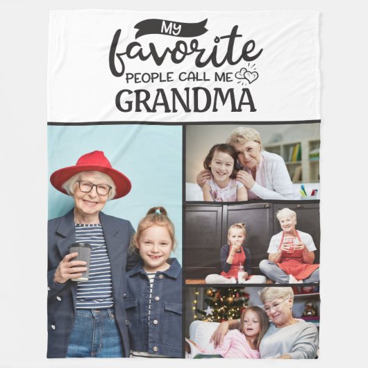 Couverture Polaire 4 collage photo de famille -Mes gens préférés m'ap (Devant)