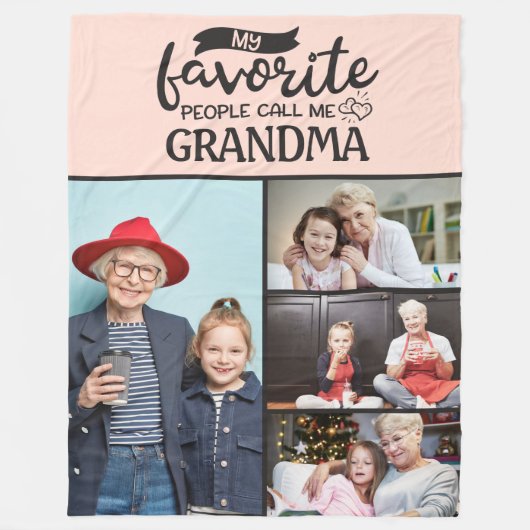 Couverture Polaire 4 collage photo de famille -Mes gens préférés m'ap (Devant)