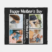Couverture Polaire 4 Collage photo Meilleure maman jamais (Devant (Horizontal))