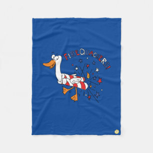 Couverture Polaire 4 juillet Duck Kids Drôle Cartoon