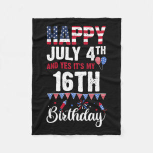 Couverture Polaire 4 juillet Et oui c'est mon 16e anniversaire Fl amé
