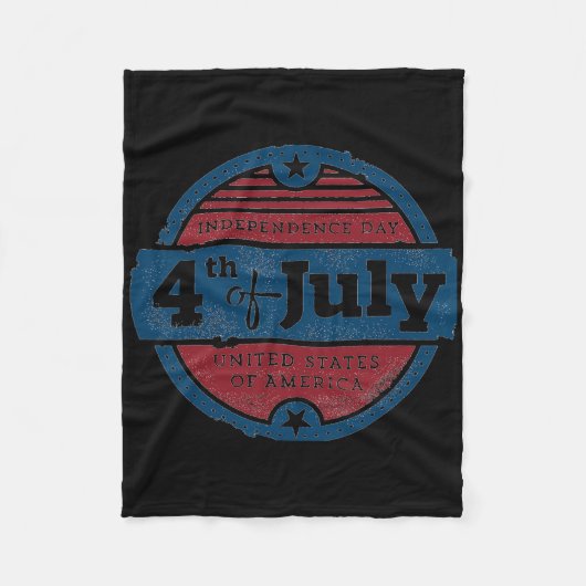 Couverture Polaire 4 juillet Fête De L'Indépendance États-Unis (Devant)