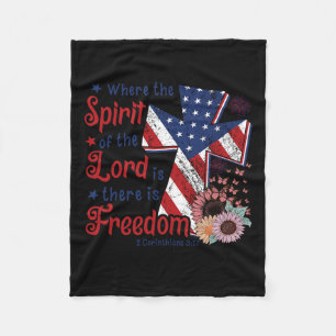 Couverture Polaire 4 juillet Liberté Où Est L'Esprit Du Seigneur