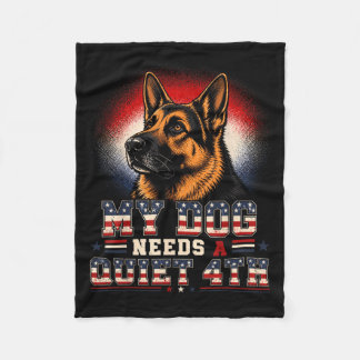 Couverture Polaire 4 juillet mon chien a besoin d'un 4 juillet calme