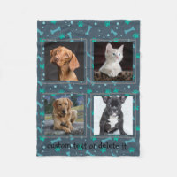 4 Photo Collage Dog Pet Personnalisé