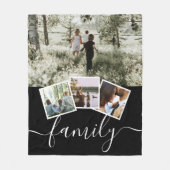 Couverture Polaire 4 Photo Collage Family Personalized (Devant)