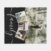 Couverture Polaire 4 Photo Collage Family Personalized (Devant (Horizontal))