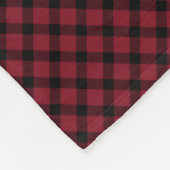 Couverture Polaire 4 Photo Collage Red Buffalo Plaid Grandma (Coin)