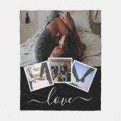Couverture Polaire 4 Photo Love Personnalisée (Devant)