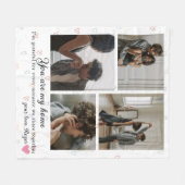 Couverture Polaire 4 Photos Couple Valentine's Day (Devant (Horizontal))