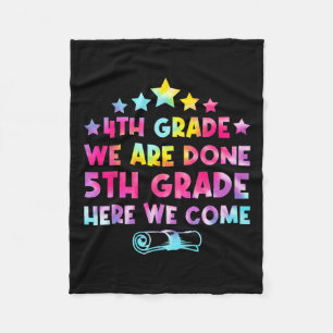 Couverture Polaire 4e année Graduation Tee Dye 5e année Ici nous Com
