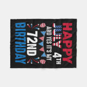 Couverture Polaire 4e Et oui c'est mon 72e anniversaire Patriot Améri (Devant (Horizontal))