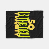 Couverture Polaire 50 Is The New Twenty Funny 50th Birthday 50 Years  (Devant (Horizontal))