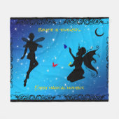 Couverture Polaire 50"X60" Elf Fairy Butterfly Beieve en vous-même (Devant (Horizontal))