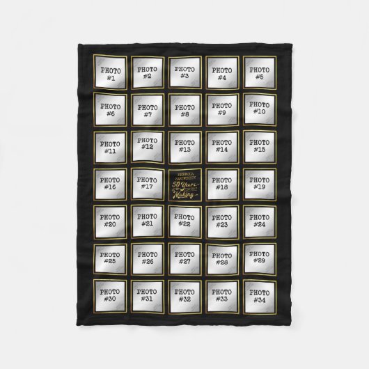 Couverture Polaire 50e anniversaire 34 Photo Collage, cadres or (Devant)