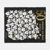 Couverture Polaire 50e anniversaire 50 raisons Nous vous aimons (Devant (Horizontal))