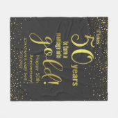Couverture Polaire 50e anniversaire du Mariage d'or (Devant (Horizontal))