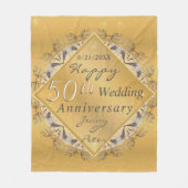 Couverture Polaire 50e anniversaire du Mariage Golden Ochre (Devant)