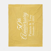 Couverture Polaire 50e anniversaire du Mariage Golden personnalisé (Devant)