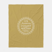 Couverture Polaire 50e anniversaire du Mariage Personnalisé (Devant)