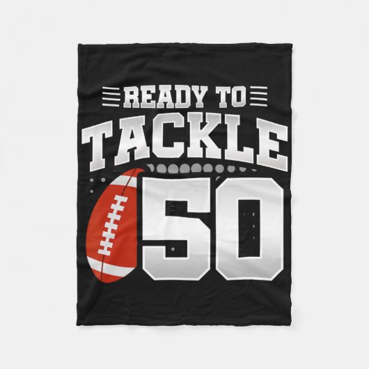 Couverture Polaire 50e anniversaire - Football Anniversaire - 50e Bir (Devant)