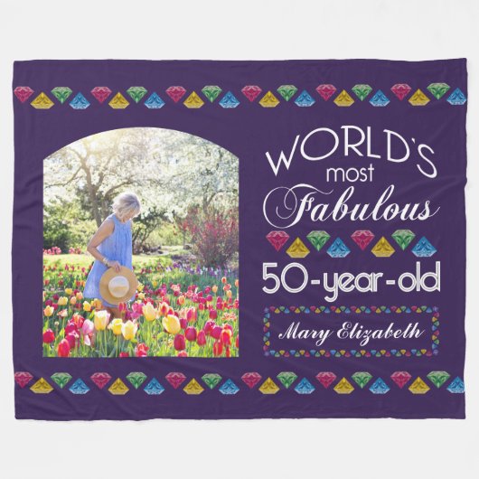 Couverture Polaire 50e anniversaire Gemmes les plus fabuleuses Purple (Devant (Horizontal))