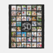 Couverture Polaire 50e anniversaire ou tout âge Anniversaire 44 Photo (Devant)